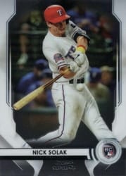 2020 Bowman Sterling Base Set Nick Solak #BSR-54 card