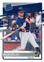 2020 Donruss Base Set Nick Solak #57 card