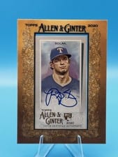 2020 Topps Allen & Ginter Mini Autographs Nick Solak #MA-NSO card
