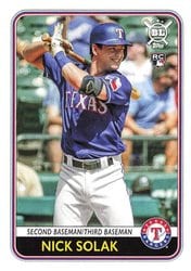 2020 Topps Big League Base Set Nick Solak #156 card