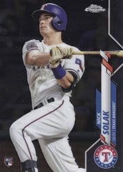 2020 Topps Chrome Base Set Nick Solak #33 card