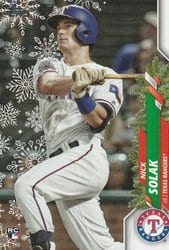 2020 Topps Holiday Base Set Nick Solak #HW108 card