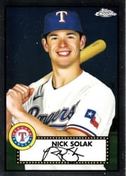 2021 Topps Chrome Platinum Anniversary Base Set Nick Solak #295 card
