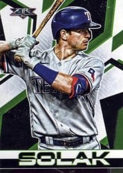 2021 Topps Fire Base Set Nick Solak #169 card