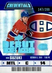 2019-20 Upper Deck Credentials Base Set Nick Suzuki #148 card