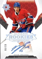 2019-20 Upper Deck Ultimate Collection Base Set Nick Suzuki #192 card