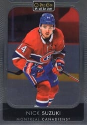 2021-22 O-Pee-Chee Platinum Base Set Nick Suzuki #82 card