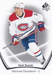 2021-22 SP Authentic Base Set Nick Suzuki #55 card