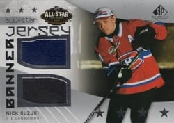 2022-23 SP Game Used 2022 NHL All-Star Game Jersey-Banner Relics Nick Suzuki #ASJB-NS card