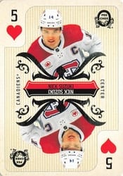 2024-25 O-Pee-Chee Playing Cards Nick Suzuki #5♥ card