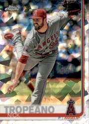 2019 Topps Chrome Sapphire Edition Base Set Nick Tropeano #615 card