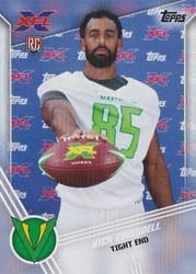 2020 Topps XFL Base Set Nick Truesdell #97 card