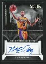 2022-23 Panini Noir Reigning Nights Signatures Nick Van Exel #RNS-NVE card