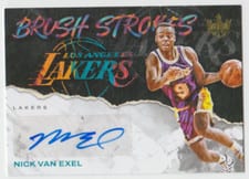 2023 Panini Court Kings Brush Strokes Nick Van Exel #BR-NVE card