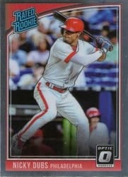 2018 Donruss Optic Base Set Nick Williams #32b card