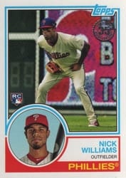 2018 Topps 1983 Topps Baseball 35th Anniversary Nick Williams #83-19 card