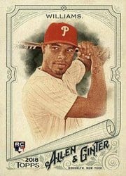 2018 Topps Allen & Ginter Base Set Nick Williams #313 card