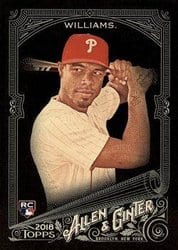 2018 Topps Allen & Ginter X Base Set Nick Williams #313 card