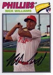 2018 Topps Archives Base Set Nick Williams #146 card