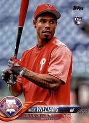 2018 Topps Base Set Nick Williams #226 card