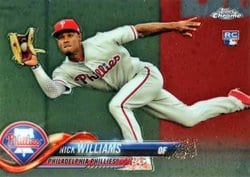 2018 Topps Chrome Base Set Nick Williams #147 card