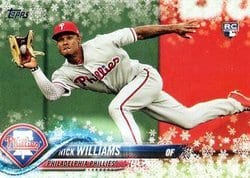 2018 Topps Holiday Base Set Nick Williams #HMW11 card