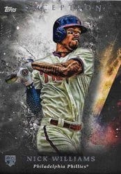 2018 Topps Inception Base Set Nick Williams #28 card