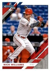 2019 Donruss Base Set Nick Williams #109 card