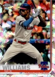 2019 Topps Chrome Sapphire Edition Base Set Nick Williams #543 card