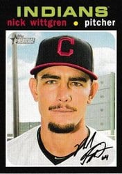 2020 Topps Heritage Base Set Nick Wittgren #252 card