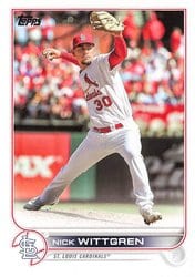 2022 Topps Update Base Set Nick Wittgren #US202 card