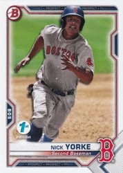 2021 Bowman 1st Edition Base Set Nick Yorke #BP-114 card