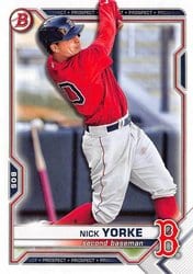 2021 Bowman Draft Base Set Nick Yorke #BD-53 card