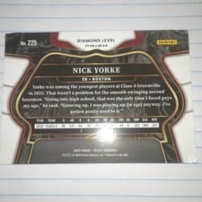 2023 Panini Select Nick Yorke Blue Prizm #225 card