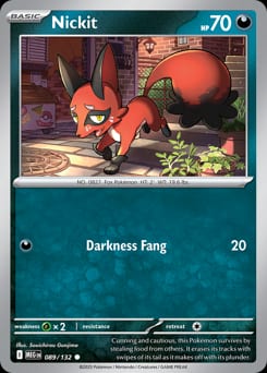Mega Evolution Nickit #89 card