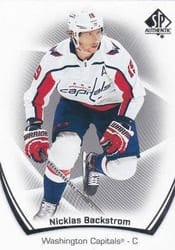2021-22 SP Authentic Base Set Nicklas Backstrom #80 card