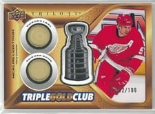 2023-24 Upper Deck Trilogy Triple Gold Club Nicklas Lidstrom #TGC-NL card