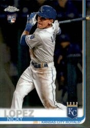 2019 Topps Chrome Update Base Set Nicky Lopez #39 card