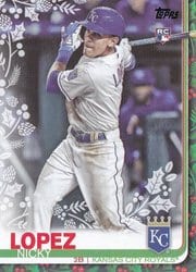 2019 Topps Holiday Base Set Nicky Lopez #HW138 card