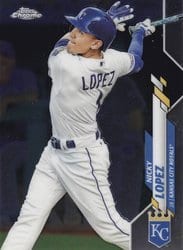 2020 Topps Chrome Base Set Nicky Lopez #92 card