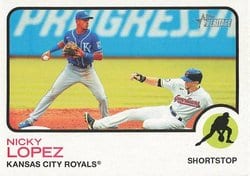 2022 Topps Heritage Base Set Nicky Lopez #260 card