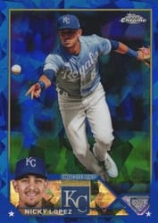 2023 Topps Chrome Update Sapphire Edition Base Set Nicky Lopez #USCS151 card