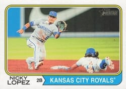 2023 Topps Heritage Base Set Nicky Lopez #236 card