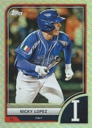 2023 Topps World Baseball Classic Base Set Nicky Lopez #86 card