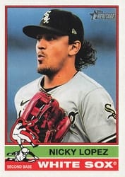 2025 Topps Heritage Base Set Nicky Lopez #371 card