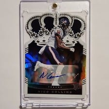 2021 Panini Chronicles Crown Royale Silhouette Autographs Nico Collins #CRS-NCO card