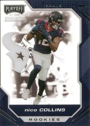 2021 Panini Chronicles Playoff Momentum Rookies Nico Collins #PMR-24 card