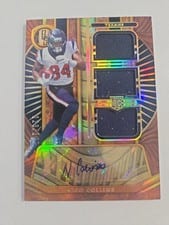 2021 Panini Gold Standard Rookie Jersey Autographs Triple Nico Collins #292 card