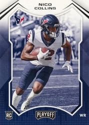 2021 Panini Playoff Base Set Nico Collins #227 card