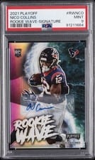 2021 Panini Playoff Rookie Wave Signatures Nico Collins #RW-NCO card